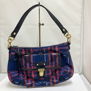 COACH コーチ ポピー タータン グルービー２WAYバッグ　ショルダー 21621