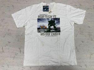 訳あり新品 ユニクロ UNIQLO UT 機動戦士ガンダム ザク アニメ コラボ 半袖Tシャツ カットソー メンズ 大きいサイズ XL 白