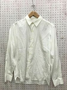 ESTNATION エストネーション メンズ レトロ ラグジュアリー モード 白シャツ 長袖ドレスシャツ Lサイズ 白