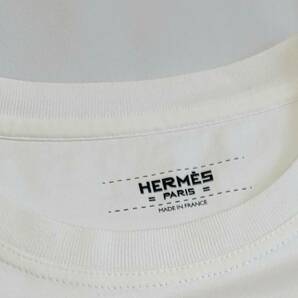 未使用に近い★エルメス HERMES Brides de Gala Tシャツ ホワイト 半袖Ｔシャツ コットン100％ 34 レディース トップスの画像5