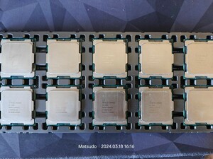 INTEL CPU Xeon W-2104 3.20GHZ SR3LH CPUのみ 起動確認済みです 10個セット