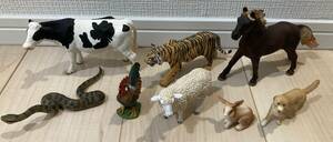 Schleich シュライヒ　動物　フィギュア　セット　まとめ　大量　蛇　牛　虎　馬　鶏　犬　羊　兎　生き物