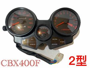 2型 CBX400F CBX550F リプロメーター ユニットASSY☆新品★純正風メーター★インジケーターハーネス付き★バイク パーツ 送料無料!!