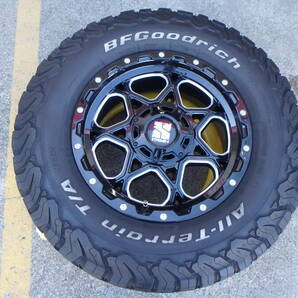 150プラド XTREME-J XJ06 17-8J PCD139.7 インセット+20 6H BFグッドリッチ A/T265/70R17 2020年 中古4本セットの画像4