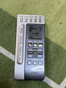 SANYO ラジオ付き AM/FM ICレコーダー ICR-RS110M ＋ microSDカード 8GB 中古 動作品