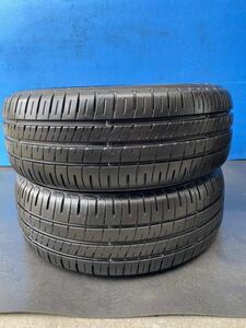 【DUNLOP ENASAVE EC204ダンロップ】《195/55R15 85V》21年製【送料無料※一部地域有料】中古タイヤ2本セット ◆バリ山◆