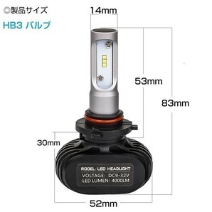 大人気 NHP10 系 前期 中期 アクア AQUA LEDハイビーム ヘッドライト HB3 車検対応 8000LM ホワイト 6500K 正規品 安心の1年保証の画像3