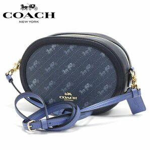 COACH コーチ ショルダーバッグ ショルダー バッグ 肩掛け ミニバッグ　レザー　紺色　バック　ショルダーバック　ミニバック