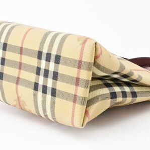 1円 BURBERRY バーバリーロンドン ノバチェック ハウスチェック ホースシャドウ ハンドバッグ ミニトートバッグ ロゴ 24-856の画像5