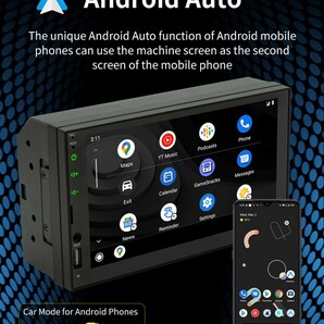 ★新登場★７インチディスプレイオーディオ スマホミラーリング Android Auto&Apple carplayトヨタ／ダイハツ用ワンタッチカプラーセットの画像9