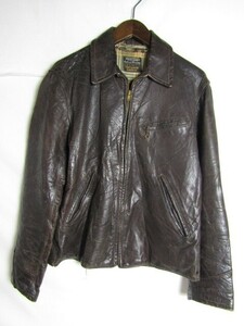 40 period made HERCULES Hercules Horse Hyde sport jacket Brown 36 rank 