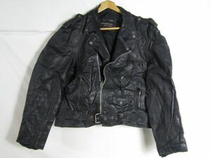 WILSON Wilson double rider's jacket black L rank leather 