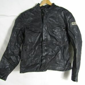 IXS イクス シングル ライダースジャケット ブラック サイズ56 L位 レザーの画像1