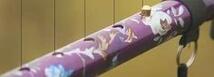 折りたたみ アルミ杖 紫花柄 軽量 コンパクト 24cm　ステッキ 5段階長さ調節83cm～93cm 転倒防止 散歩 登山 ハイキング　送料無料　_画像4