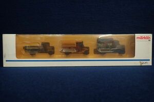 ▼鉄道模型25 marklin 1894 HOゲージ トラック ミニカー 3台セット▼メルクリン/外国車輛