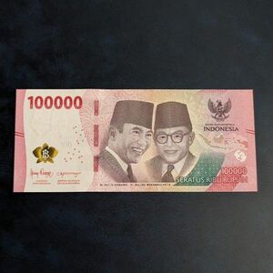 未使用 新札 最新紙幣 最高額 外国紙幣 インドネシア ルピア World INDONESIA Money ピン札