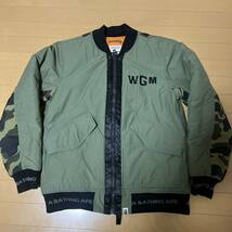 A BATHING APE SHARK BOMBER JACKET Lサイズ アベイシングエイプ シャーク ボンバー ジャケット_画像7