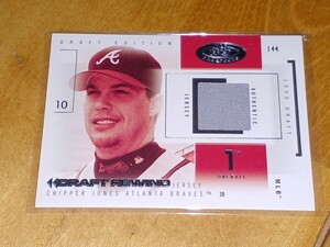 2004 Fleer Hot Prospects Draft Rewind Chipper Jones Game-Worn Jersey /101 チッパー・ジョーンズ　ジャージーカード　ブレーブス