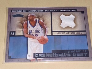 02-03 Fleer Showcase Basketball's best Grant Hill Game-Worn Shorts グラント・ヒル　マジック