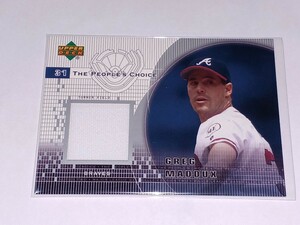 2002 Upper Deck The People's Choice Greg Maddux Game-Worn Jersey ブレーブス　グレッグ・マダックス　ジャージーカード