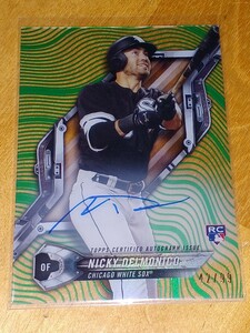 2018 Topps High Tek Nicky Delmonico Green Rainbow Auto /99 ハイテック　ホワイトソックス