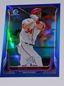 2014 Bowman Chrome #175 Bryce Harper Blue Refractor /250 ブライス・ハーパー 現 フィリーズ