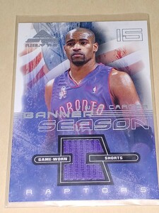 01-02 Fleer Marquee Banner Season Vince Carter Game-worn Shorts ビンス・カーター　ラプターズ