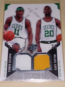 2004 SPX Winning Combos Marcus Banks / Gary Payton Game-used Jersey セルティックス　マーカス・バンクス ゲイリー・ペイトン