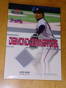 2003 Fleer Mystique Diamond Dominators Greg Maddux Game-Worn Jersey /75 ブレーブス グレッグ・マダックス ジャージーカード