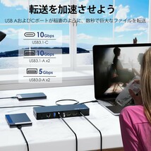 新品 定価29999円 WAVLINK 11in1 USB4 ドッキングステーション thunderbolt 3 Dock デュアル4Kディスプレイ USB-C 2画面 8K Windows/Mac OS_画像7