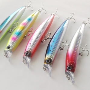 ミッドダイバー風 シーバス用 表層 フローティングミノー 18g リップレス 115f 115mm ヒラメ 青物 回遊魚 イナダ カンパチ  の画像3