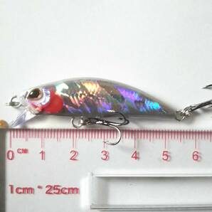 リュウキ風 渓流 5.5cm 5g 小型 ヘビーシンキングミノー 6色セット イワナ ヤマメ トラウト メッキ シーバス メバル L103の画像3