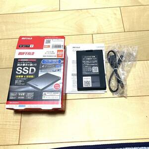 ★美品★BUFFALO バッファロー SSD-PG480U3-BA 外付けSSD 480GB耐衝撃 