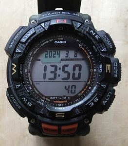 [美品] CASIO PRO TREK プロトレック クライマーライン PRG-240-3JF 国内正規品 グリーン 化粧箱/タグ/説明書付