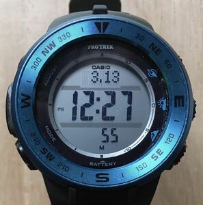 [美品] カシオ CASIO PRO TREK PRG-330-3JF 電波ソーラー 国内正規品 生産終了モデル (ボックス/説明書/タグ付)