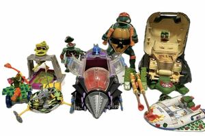 激レア ヴィンテージ playmates turtles タートルズ フィギュア プレイメイツ ドリルモジュール 乗り物 まとめ売り ジャイアントタートルズ