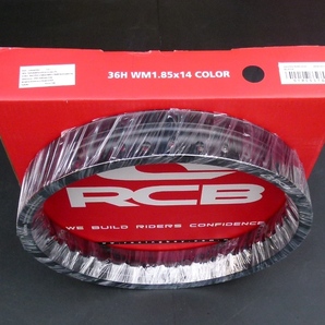 限定入荷！レーシングボーイ アルミリム ブラックカラー RCB 1.85×14 36H RacingBoy 参考 リトルカブ プレスカブ ワイドリム仕様 新品の画像2