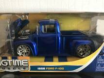 Jada Toys 1/24 BIG TIME MUSCLE 1956 FORD F-100 CUSTOM TRUCK JUST TRUCKS LOW RIDER PICKUP カスタム トラック_画像2