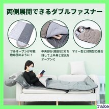 ☆大人気 LLAP 寝袋 封筒型 1.8KG 210T防水シュラ 納パック付き 自発熱寝袋 銀イオン生地使用 枕含まれない 17_画像6