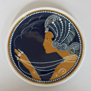 【K1】即決 Bauscher Weiden社 Bavaria 女性のプレート 絵皿 ミニプレート アラブの女性　ドバイ