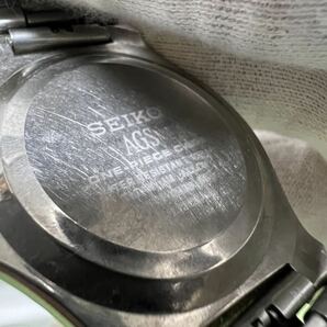 【動作品】SEIKO セイコー AGS 4M21-0A30 ドルチェ 自動巻 AT チタン 白文字盤 メンズ 腕時計の画像5
