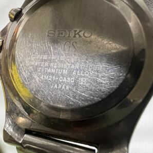 【動作品】SEIKO セイコー AGS 4M21-0A30 ドルチェ 自動巻 AT チタン 白文字盤 メンズ 腕時計の画像6