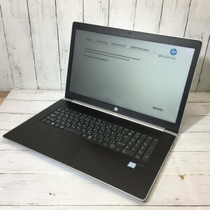 Hewlett-Packard HP ProBook 470 G5 Core i7 8550U 1.80GHz/8GB/なし 〔B0314〕