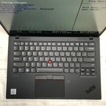 Lenovo ThinkPad X1 Carbon 20UA-S7EB1V Core i7 10610U 1.80GHz/16GB/なし 〔A0408〕_画像3