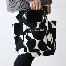 新品 marimekko PIENI UNIKKO SEIDI マリメッコ ピエニウニッコ セイディトートバッグ ブラック_画像8