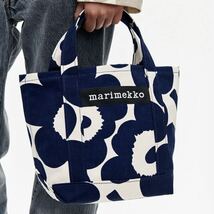 新品 marimekko PIENI UNIKKO SEIDI マリメッコ ピエニウニッコ セイディトートバッグ ダークブルー_画像8