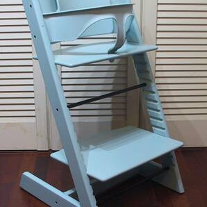 STOKKE ストッケ トリップトラップ TRIPP TRAPPベビーチェア アクアブルーS/NO.6250～ 新型ベビーセット付（V3）清掃済美品 北欧ノルウェーの画像4