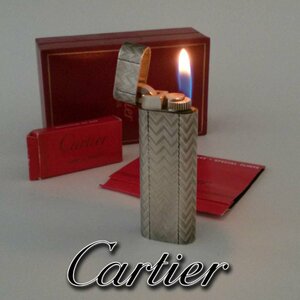 【1円】カルティエ ライター Cartier オーバル 着火しました シルバーフレーム 現状販売 ap8881【一円スタート】