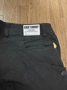 GRIP SWANY◆ストレート　ワークパンツ/XL/GSP-15/黒/グリップスワニー