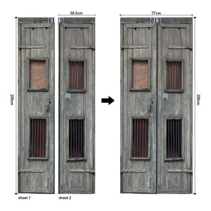 ウォールステッカー シール ドアステッカー 高品質 室内用 ドア装飾シート 防水シール 部屋 玄関 ドアシート 3D ドア壁紙 DIY おしゃれ